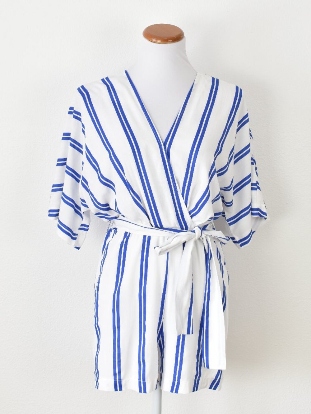 VICI Lissandra Striped Belted Romper NEW - M